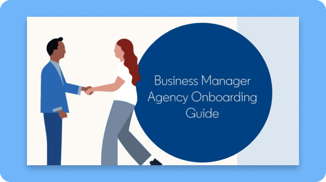 Business Manager Agency Onboarding Guide Cover