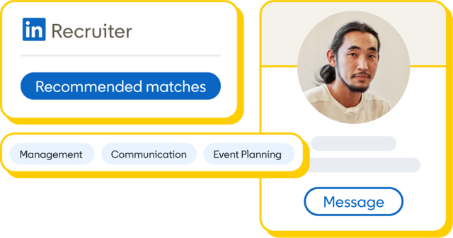 Professional recruiter interface highlighting candidate skills