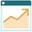 Icon of an upward graph