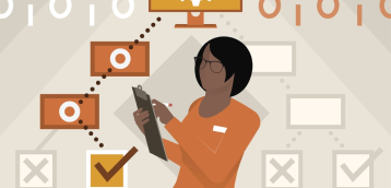 Illustration representing AI