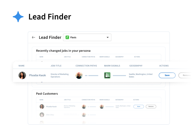illustration representing lead finder