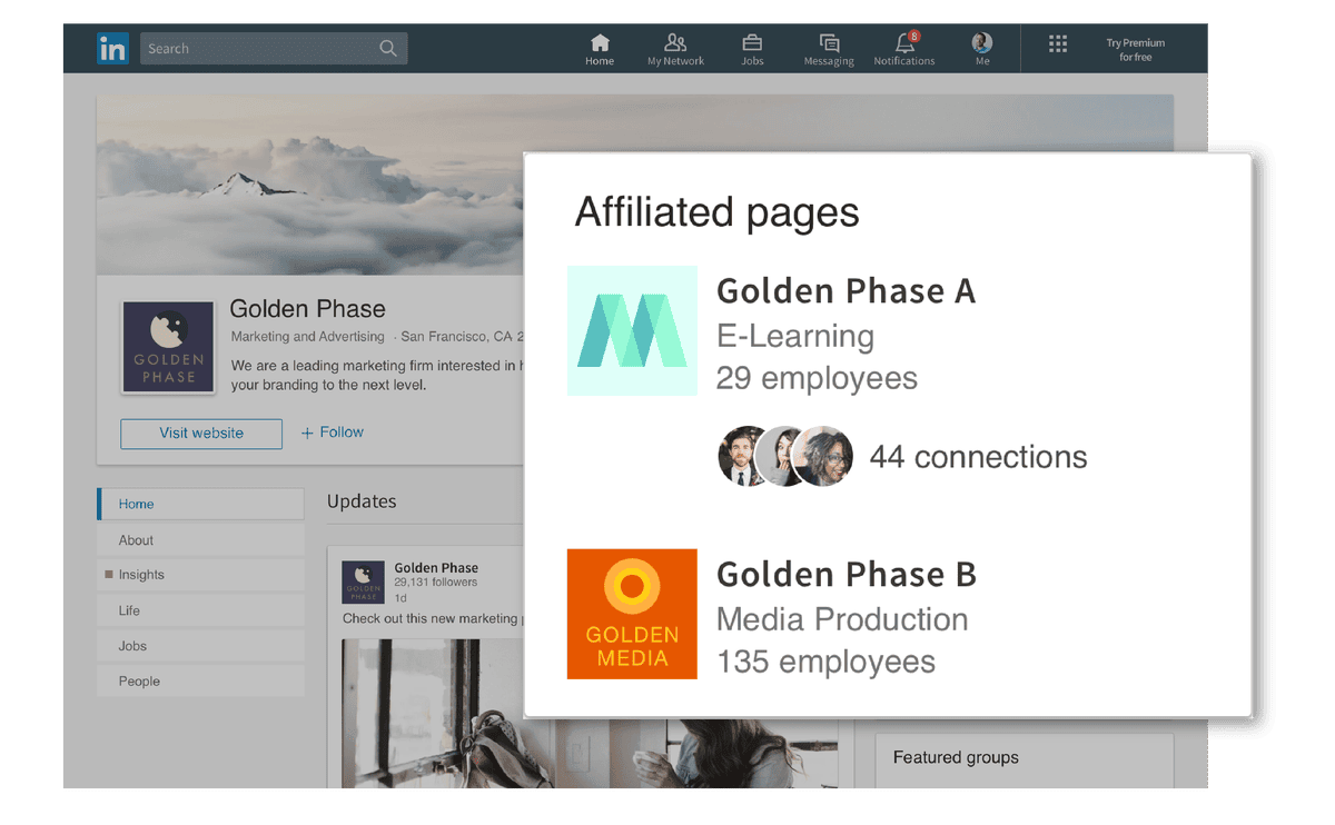 How to create a business page on LinkedIn: page types and who can set one up