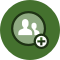 green icon with outline of two people