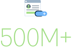 Icon representing 500M+ skills