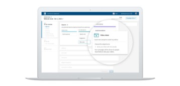 Image of LinkedIn Platform where objectives are set