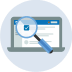 Icon representing searching the job type