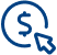 icon of a dollar sign and a pointer