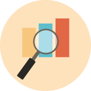 Icon representing analytics