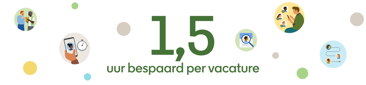 Illustratie van een besparing van meer dan 1,5 uur