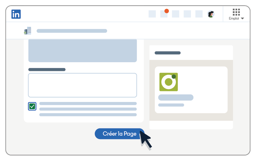 Image of LinkedIn interface representing step 5