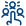 Icon of a hand pointing at one of three individuals.