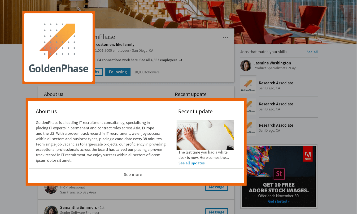 Add a cover image and logo to your LinkedIn Company Page