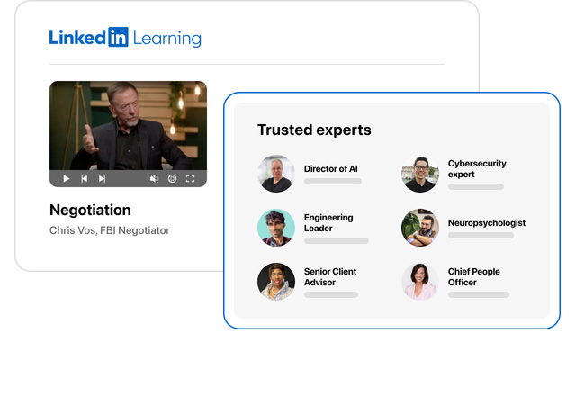 UI of trusted experts