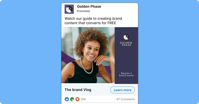 Golden Phase promoted brand vlog ad