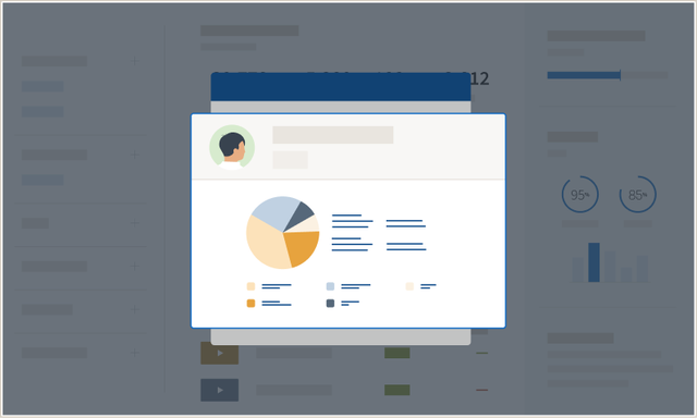 Illustration representing data to identify skills gaps