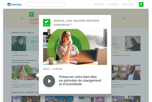 Illustration d’un cours mis en avant sur LinkedIn Learning.