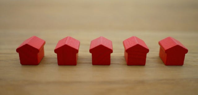 Image of small playing piece houses
