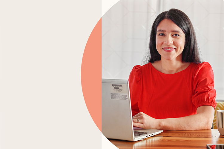 Woman on computer