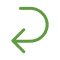 Icon of curved arrow