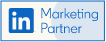 Badge of LinkedIn Certified Marketing Partner.