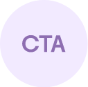 Icon with the letters CTA