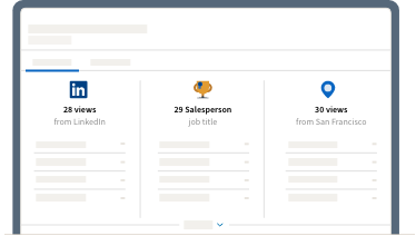 Image of a screen showing how to review analytics of a LinkedIn article.