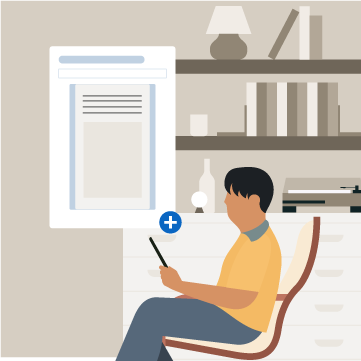 Illustration representing documents