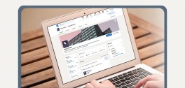 screen showing a LinkedIn page