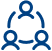 Icon of three individuals in a formation.