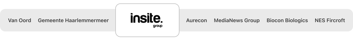 Van Oord, Gemeente Haarlemmermeer, Insite Group, Aurecon, MediaNews Group, Biocon Biologics en NES Fircroft