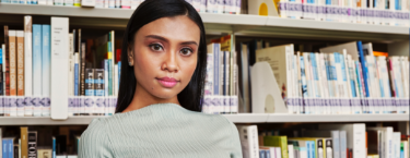 Image of woman looking at camera
