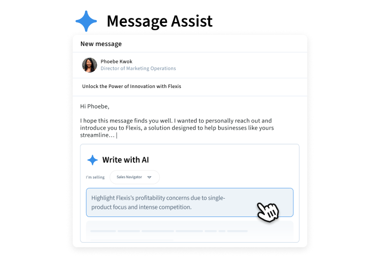 illustration representing message assist