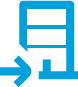 Arrow pointing into building