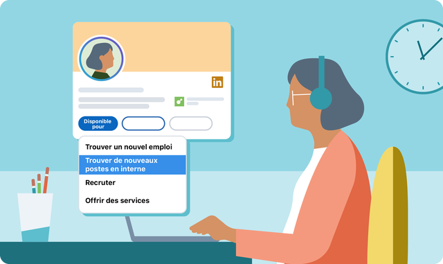 Illustration de l’interface utilisateur de la fonctionnalité “À l’écoute de nouvelles opportunités”.