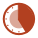 Icon of clock at 5 o'clock