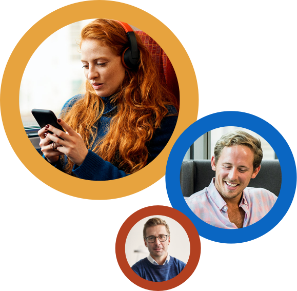 Portraits of 3 Scandanavian business professionals