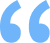 Blue quotation mark icon