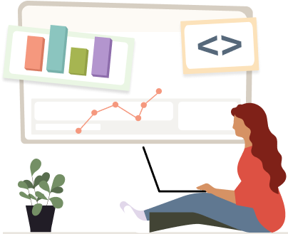 Illustration representing data scientists