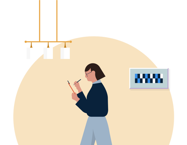 Person taking notes