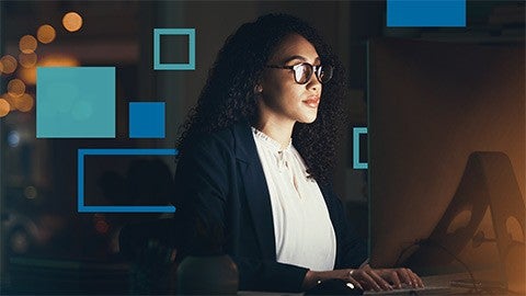 Image of woman working
