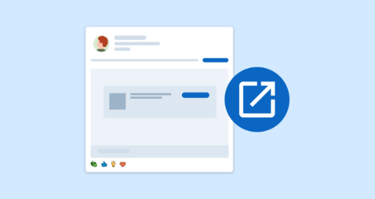 Illustration of a LinkedIn job post