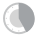 Icon of clock at 5 o'clock