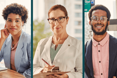 Individual images of professionals.