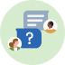 Icon representing asking questions