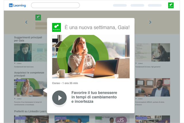 Illustrazione di un corso in evidenza su LinkedIn Learning.