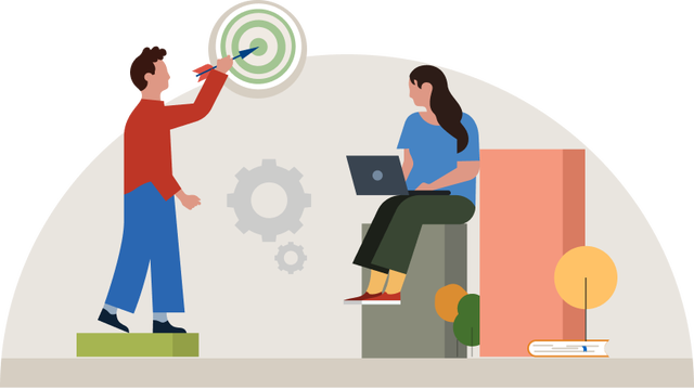 Illustration representing internal mobility