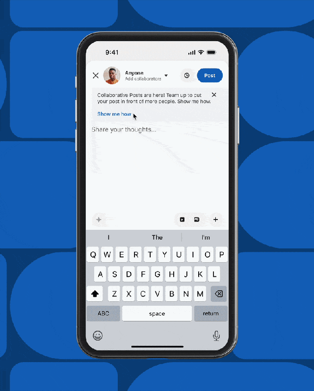 Collaborative Posts creation flow