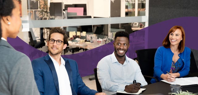 Illustration of professionals having a meeting
