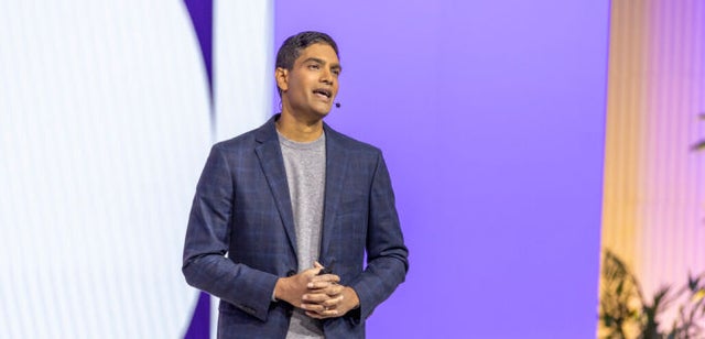 Image of a professional presenting