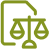 Icon of scales representing the legal profession